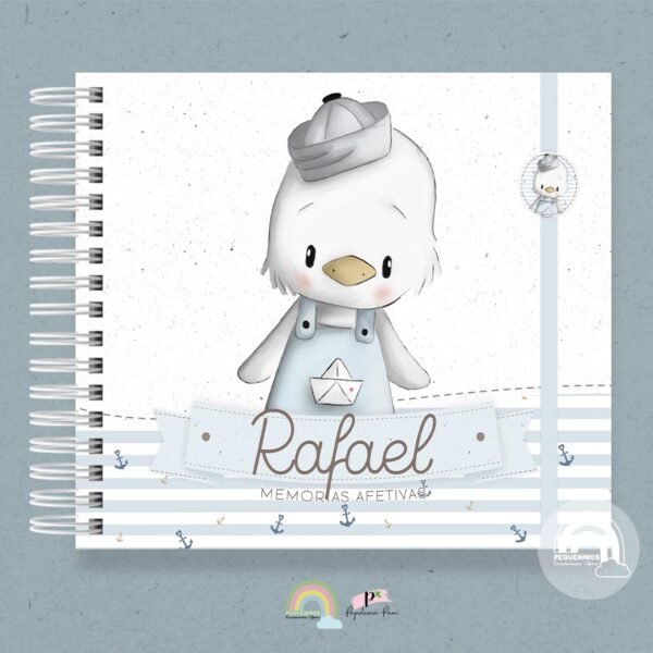 Livro Memórias Afetivas Mêsversário Duck Baby