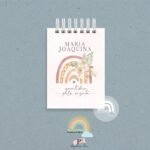 Bloco de Anotações Arco Iris Boho Menina