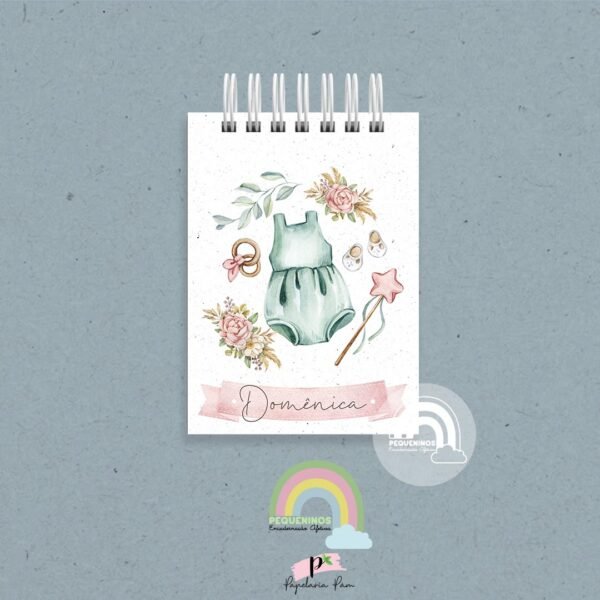 Bloco de Anotações Baby Floral
