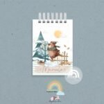 Bloco de Anotações Ski Bear