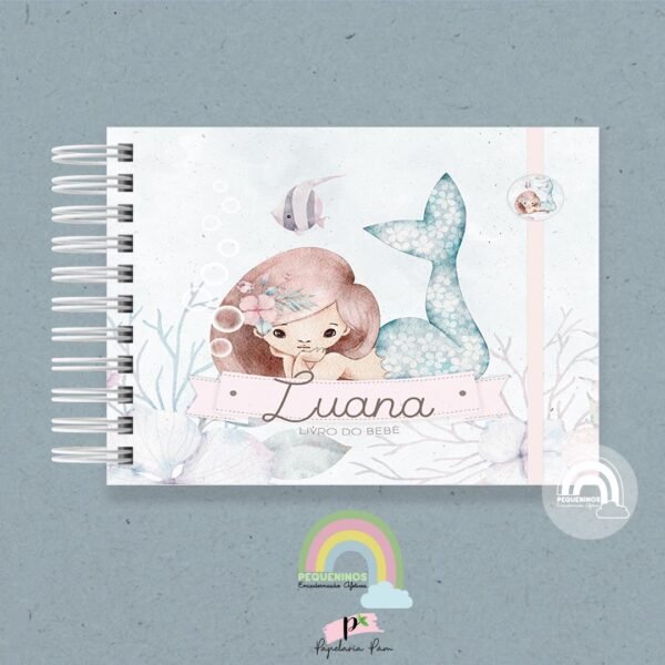 Livro do Bebê A5 Mermaid