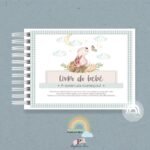 Livro do Bebê A5 Monograma Coelhinho Menino – Bild 2