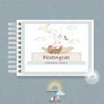 Livro do Bebê A5 Monograma Coelhinho Menino – Bild 7