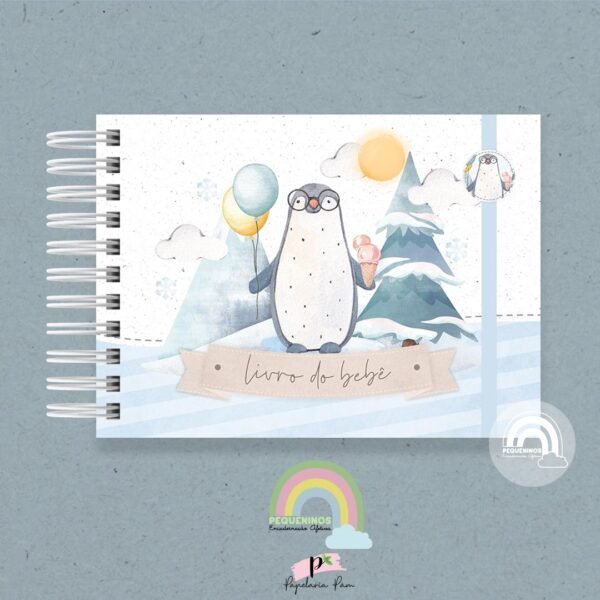 Livro do Bebê A5 Pinguim Ice