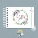 Livro do Bebê A5 Frame Folhagens Girl