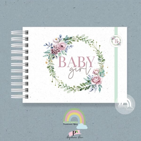 Livro do Bebê A5 Frame Folhagens Girl