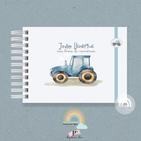 Livro do Bebê A5 Meu Trator Azul