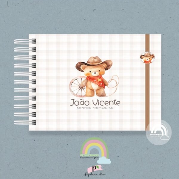 Livro do Bebê A5 Pequeno Cowboy