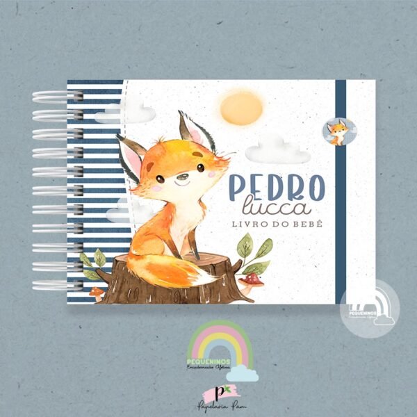Livro do Bebê A5 Fox Blue