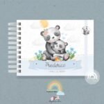 Livro do Bebê A5 Panda Mãe e Filho