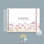 Livro do Bebê A5 Floral Maria