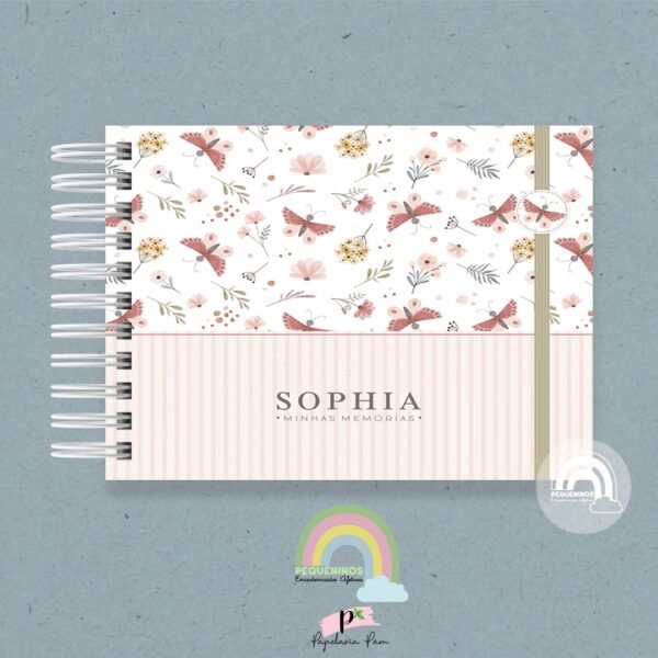 Livro do Bebê A5 Floral Sophia