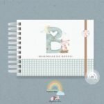 Livro do Bebê A5 Monograma Coelhinho II
