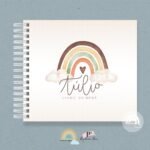 Livro do Bebê Arco Iris Boho Menino
