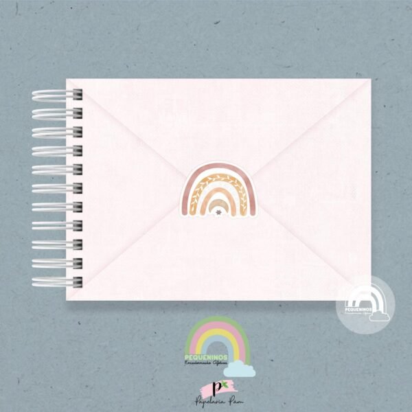 Livro Diário Cartas para o meu filho - Arco Iris Boho Menina
