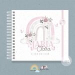 Livro do Bebê Floral Boho Rainbow