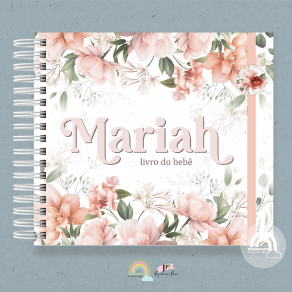 Livro do Bebê Floral Mariah