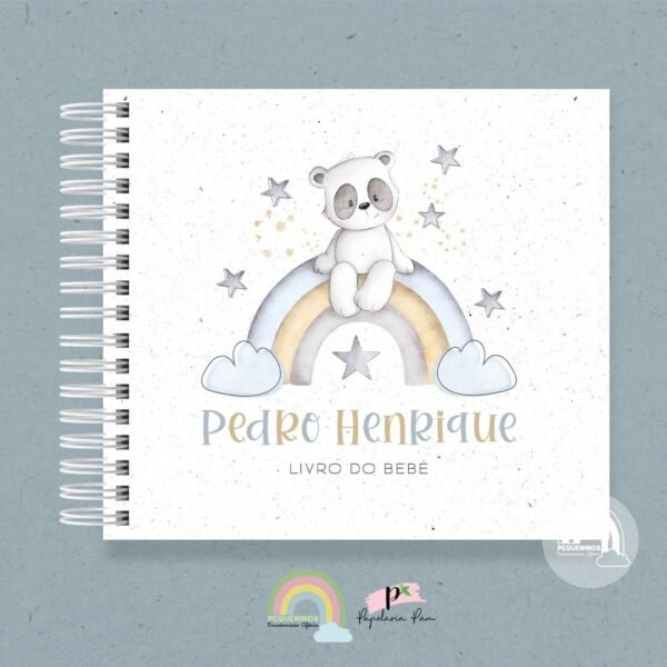 Livro do Bebê Panda Arco-íris