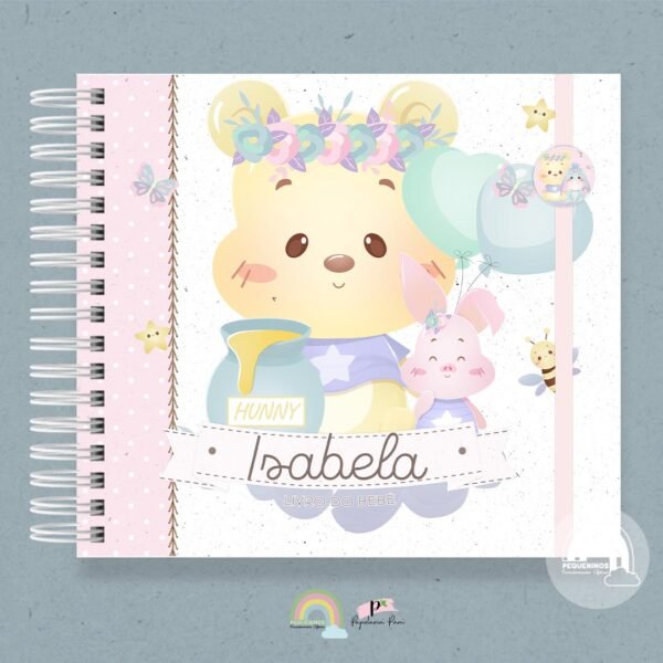 Livro do Bebê Ursinho Pooh Menina