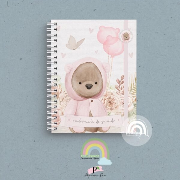 Caderneta de Saúde Personalizada - Bear Baby Girl