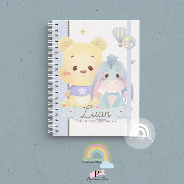 Caderneta de Saúde Personalizada - Ursinho Pooh Menino