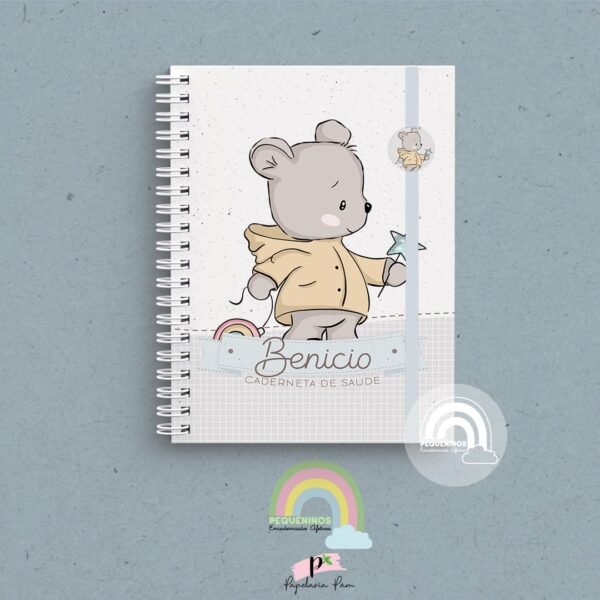 Caderneta de Saúde Personalizada - Bear Cute