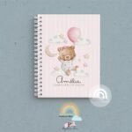 Caderneta de Saúde Personalizada - Baby Bear Pink
