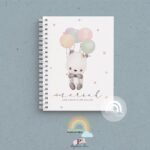 Caderneta de Saúde Personalizada - Panda Balão