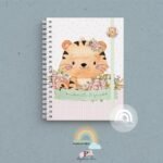 Caderneta de Saúde Personalizada - Safari Menina Tigrinha