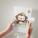 Caderneta de Saúde Personalizada - Safari Menina Macaquinha - Imagem 2