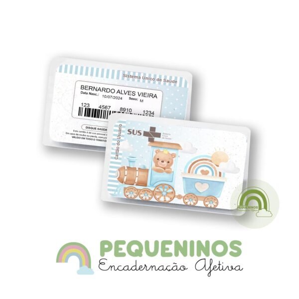 Cartão do SUS personalizado - Bear Train