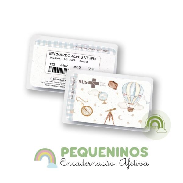 Cartão do SUS personalizado - Mundo De Romeo
