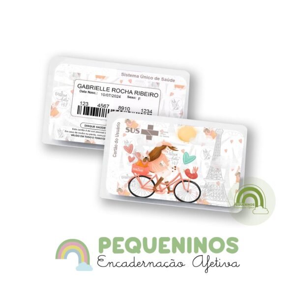Cartão do SUS personalizado - Paris