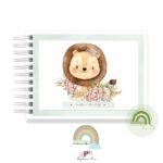 Livro Memórias Afetivas Mesversário A5 - Safari Menina Leoa - Imagem 3