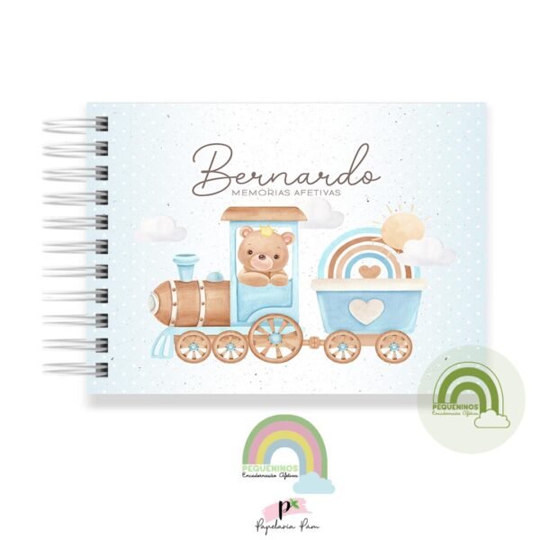 Livro Memórias Afetivas Mesversário A5 - Bear Train