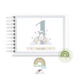 Livro Memórias Afetivas Mesversário A5 - Panda Arco-Íris - Imagen 4
