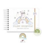 Livro Memórias Afetivas Mesversário A5 - Panda Arco-Íris