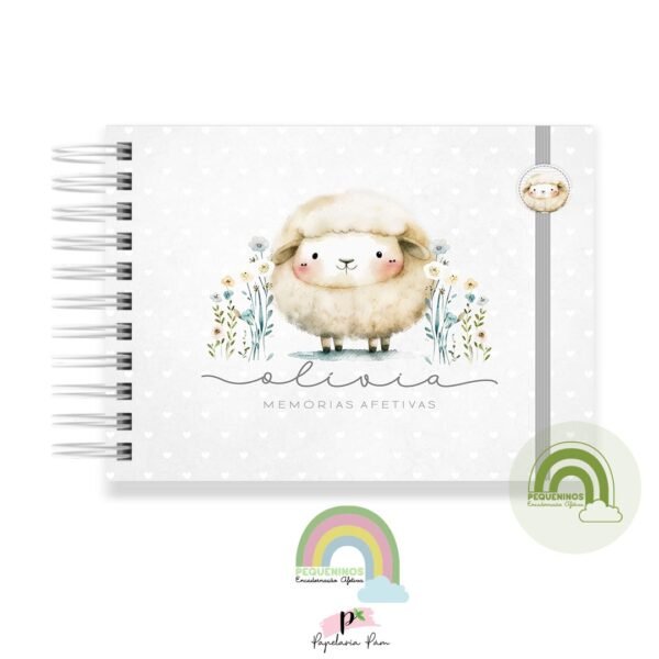 Livro Memórias Afetivas Mesversário A5 - Ovelhinha