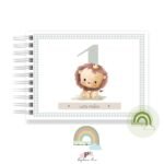 Livro Memórias Afetivas Mesversário A5 - Safari Cute Baby - Imagem 4