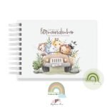 Livro Memórias Afetivas Mesversário A5 - Safari Cute Baby - Imagem 2