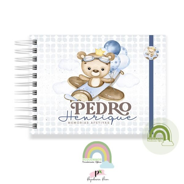 Livro Memórias Afetivas Mesversário A5 - Baby Bear