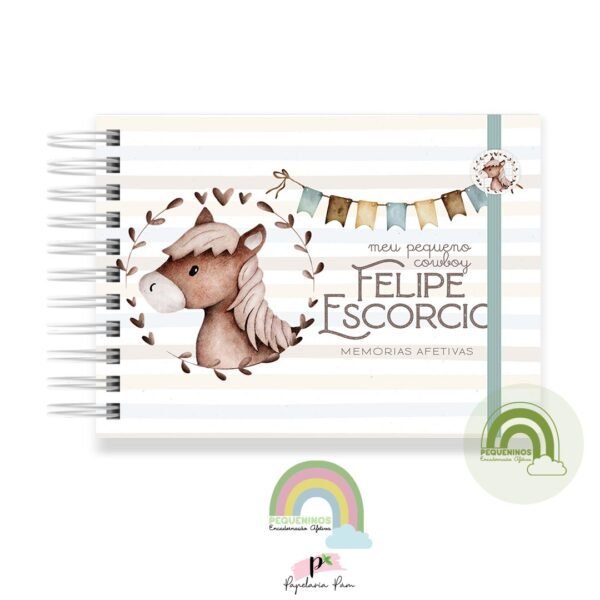 Livro Memórias Afetivas Mesversário A5 - Meu Pônei