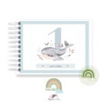 Livro Memórias Afetivas Mesversário A5 - Minha Baleia - Imagem 4