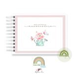 Livro Memórias Afetivas Mesversário A5 - Borboleta Floral - Imagem 4