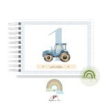 Livro Memórias Afetivas Mesversário A5 - Meu Trator Azul - Image 4