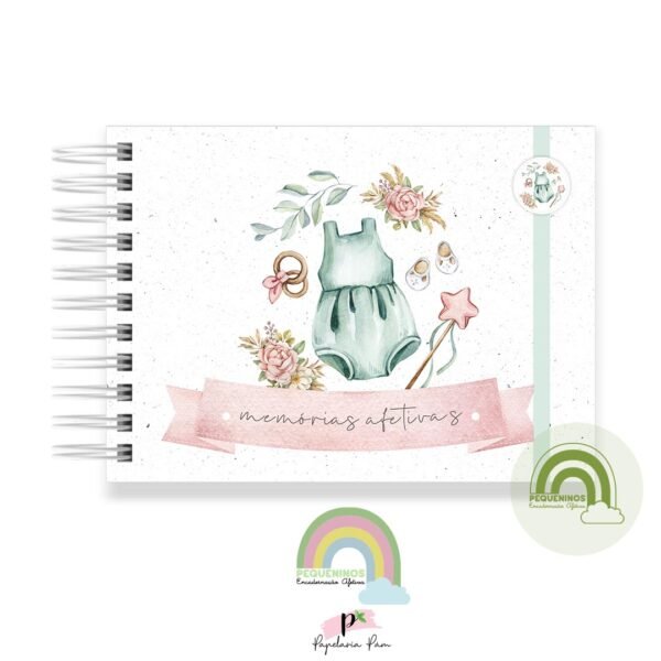 Livro Memórias Afetivas Mesversário A5 - Baby Floral