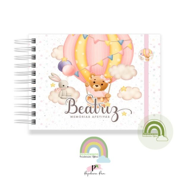 Livro Memórias Afetivas Mesversário A5 - Baby Moon Girl