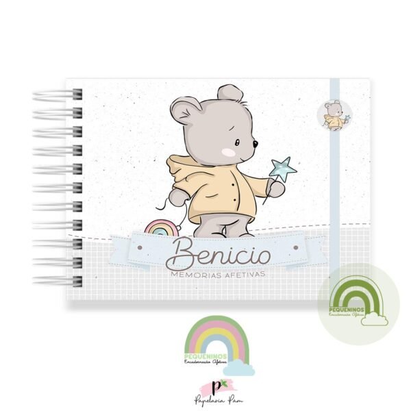 Livro Memórias Afetivas Mesversário A5 - Bear Cute