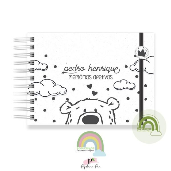 Livro Memórias Afetivas Mesversário A5 - Urso Pet