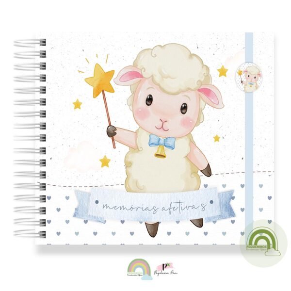 Livro Memórias Afetivas Mesversário Ovelhinha Menino